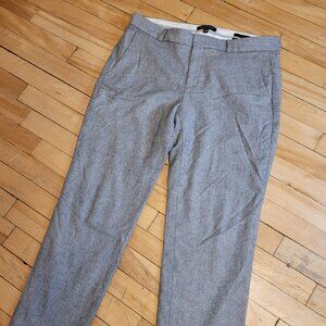 Banana Republic Avery Gray Wool Blend Trousers Size 10 Italian Fabric Tailored